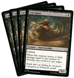 x4 Cat-Gator - 0091 - Avatar: The Last Airbender TLA - MTG - NM/M - Image 1
