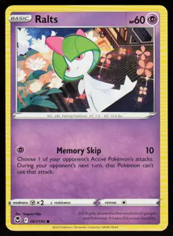 Ralts 067/195 Common Silver Tempest Pokemon Near Mint - Image 1