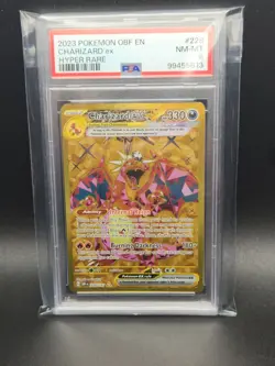 2023 Pokemon Obsidian Flames CHARIZARD EX Hyper Rare #228 PSA 8 - Image 1