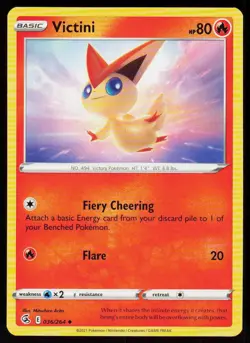 Victini 036/264 Uncommon Fusion Strike Pokemon Near Mint - Image 1