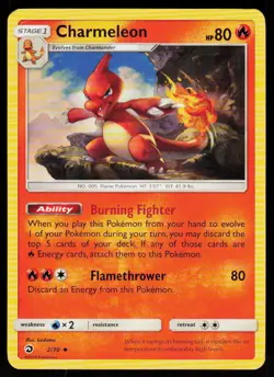 Charmeleon 2/70 Uncommon Dragon Majesty Pokemon Near Mint - Image 1