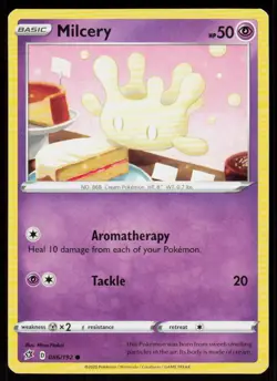 Milcery 086/192 Common Rebel Clash Pokemon Near Mint - Image 1