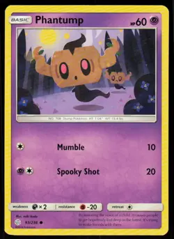 Phantump 93/236 Common Cosmic Eclipse Pokemon Near Mint - Image 1