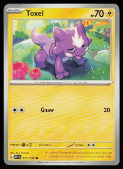 Toxel 071/198 Common Scarlet & Violet Pokemon Near Mint - Image 1