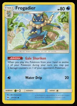 Frogadier 23/131 Uncommon Forbidden Light Pokemon Near Mint - Image 1