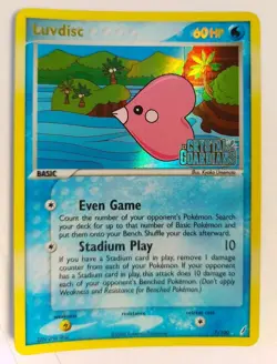 Luvdisc 7/100 Rare Reverse Holo Stamped EX Crystal Guardians Pokemon 2006 - Image 1