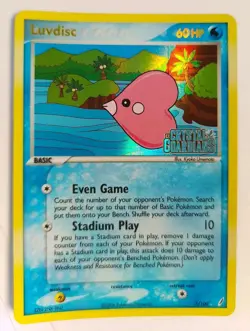 Luvdisc 7/100 Rare Reverse Holo Stamped EX Crystal Guardians Pokemon 2006 - Image 3