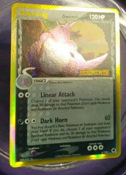 Nidoking 6/101 Reverse Holo Stamped Delta Species Dragon Frontiers Pokemon - Image 3