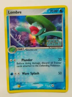 Lombre 37/100 Stamped Reverse Holo EX Crystal Guardians Pokemon Card 2006 - Image 3