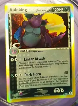 Nidoking 6/101 Holo Rare Delta Species Dragon Frontiers Pokemon Card 2006 - Image 3