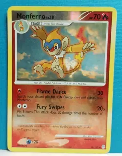 Monferno 56/130 Reverse Holo Diamond & Pearl Pokemon 2007 card - Image 1