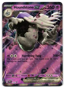 Houndstone ex 162 - 🌊 Scarlet & Violet Promo Pokemon TCG Holo 🖤 - M/LP - Image 1