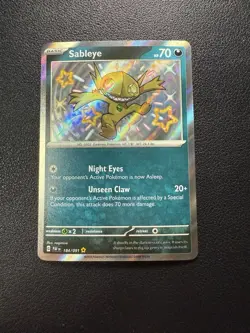 2024 Pokemon PAF EN #184/091 - Sableye - Shiny Rare - Image 1