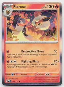 Flareon 013/131 Holo Rare Prismatic Evolutions Pokemon Holo Near Mint - Image 1
