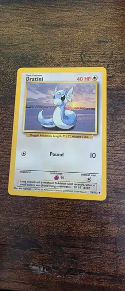 Dratini 26/102 Uncommon Base Set Unlimited Pokemon Lightly Played - Image 1