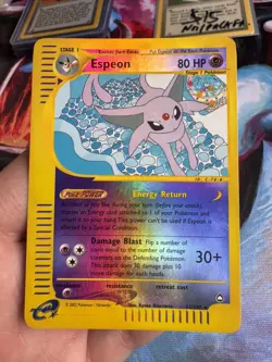 Pokemon TCG | Espeon 11/147 | Aquapolis Rare Reverse Holo | LP - Image 1