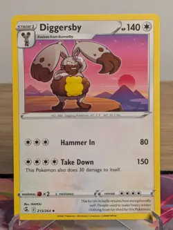 DIGGERSBY 215/264 UNCOMMON FUSION STRIKE POKEMON NM - Image 1