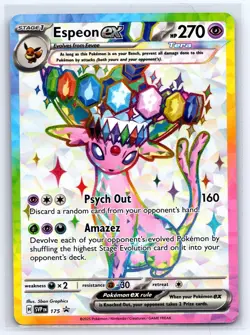 Espeon ex SVP 175 Holo Promo Scarlet & Violet Promo Pokemon Holo Near Mint - Image 1