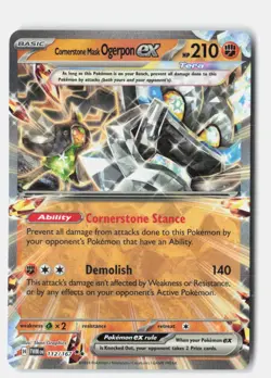 Cornerstone Mask Ogerpon ex 112/167 Double Rare Twilight Masquerade Pokemon NM - Image 1