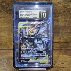 CGC Pristine 10 Pokemon TCG S-Chinese Pikachu & Zekrom-GX 166/150 CSM2aC SR - Image 1
