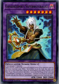 Gravekeeper's Supernaturalist SOFU-EN035 Soul Fusion Yu-Gi-Oh 1st Edition NM - Image 1