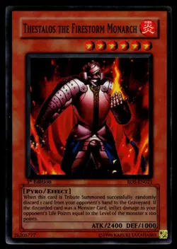 Thestalos the Firestorm Monarch - RDS-EN021 LP Rise of Destiny Yu-Gi-Oh 1st Ed - Image 1