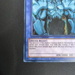 Obelisk the Tormentor YGLD-ENG02 King of Games: Yugi's Legendary Decks... LP - Image 4