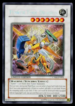 Power Tool Dragon - CT06-EN001 MP Secret Rare 2009 Collectors Tin Yu-Gi-Oh - Image 1