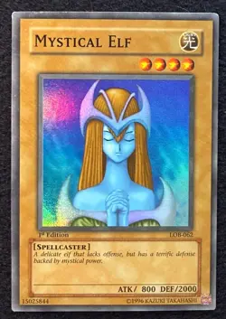 Mystical Elf LOB-062 The Legend of Blue Eyes White Dragon 1st Edition LP - Image 1