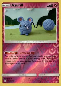 Azurill Common Reverse Holo SM - Cosmic Eclipse 146/236 Pokemon TCG - Image 1