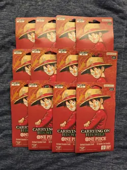 One Piece OP-13 Lot of 12 Sleeved Booster Packs - Image 1