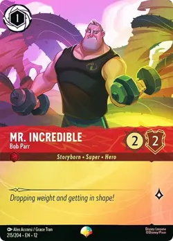 Cold Foil Epic MR INCREDIBLE BOB PARR 1x Rare Disney Lorcana NM - Image 1