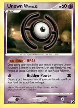 Unown [H] Rare Great Encounters 29/106 Pokemon TCG - Image 1