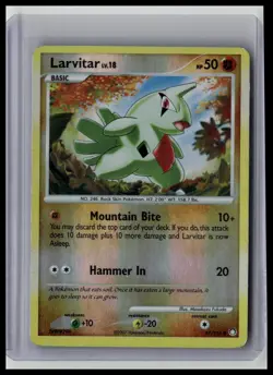 Larvitar - Mysterious Treasures 87/123 Common Reverse-Holo Pokemon TCG - Image 1