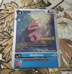 Digimon Card Game Shellmon Winner Foil P-164 Promo - Image 1