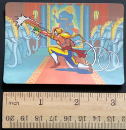 Vega Rolling Crystal Flash 66 Street Fighter 2 Barcode Battler Card 1992 Epoch - Image 2