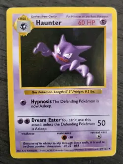 Pokemon TCG Haunter Base Set, Shadowless Uncommon Card 29/102 - Image 1