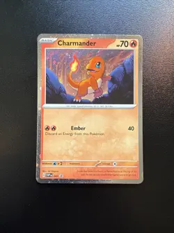 Charmander SVP047 Scarlet & Violet Black Star Promo Cosmos Holo Pokemon Card NM - Image 1