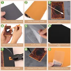 238 Pcs Card Cleaning Kit, Trading Card Cleaning Kit & Sports Card Flattening Ki - Image 4
