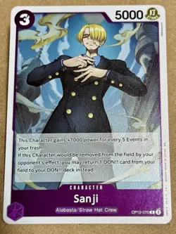 One Piece Card Tcg Ccg Game Crocodile Sanji Carne Set Lot - Image 3