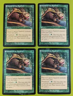 Chatter of the Squirrel x4 Odyssey 4x Magic the Gathering MTG - Image 1