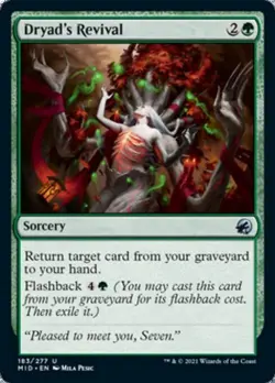 Dryad's Revival -Foil Near Mint MTG Innistrad: Midnight Hunt - Image 1