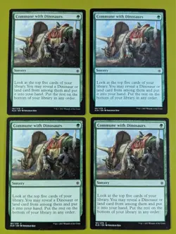 Commune with Dinosaurs x4 Ixalan 4x Magic the Gathering MTG - Image 1
