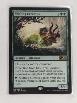 Shifting Ceratops - Promo Pack: Core Set 2020 PPM20 MTG Magic - NM+ - Image 1