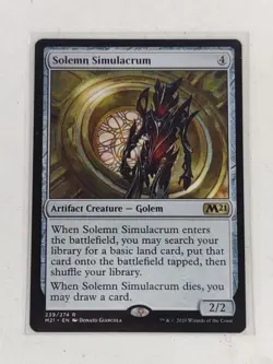 Solemn Simulacrum - Core Set 2021 M21 Magic the Gathering MTG - NM+ - Image 1
