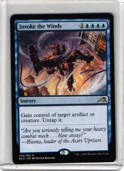1x Invoke the Winds English Kamigawa: Neon Dynasty MTG Magic - Image 1