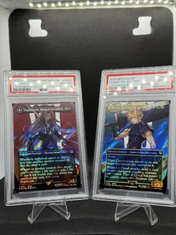 SEQUENTIAL SEPHIROTH 0527 x CLOUD 0210 BORDERLESS SURGE FOILS MTG FINAL FANTASY - Image 1