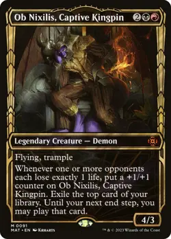 🧙Ob Nixilis, Captive Kingpin M 0091 FOIL MAT March Of The Machines MTG - Image 1