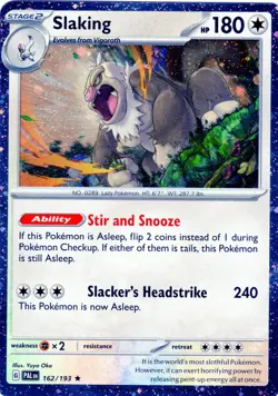 Pokemon Paldea Evolved "Slaking" Cosmos Holo! #162/193. NM-Mint! - Image 1