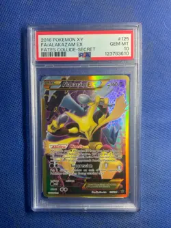2016 Pokemon XY FA/M Alakazam EX Fates Collide Secret - Image 1